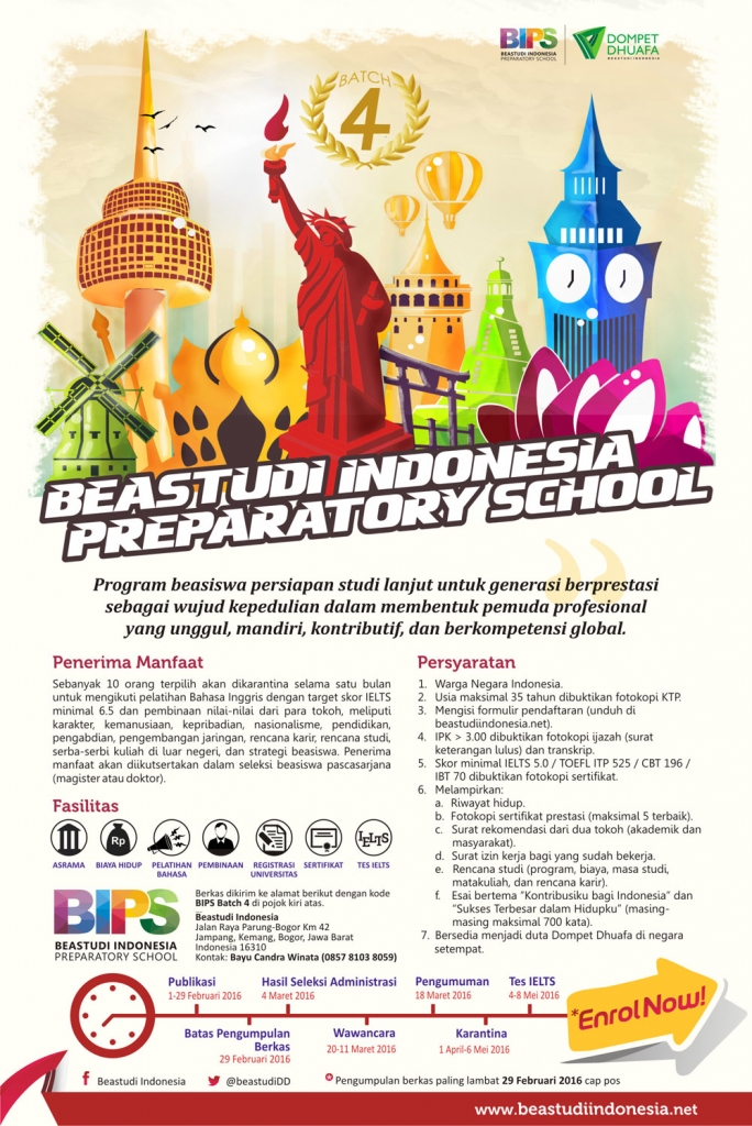 poster Beastudi Indonesia Preparatory School Batch 4
